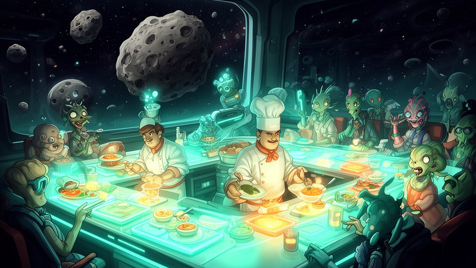 Quantum Chef Rush hero artwork.